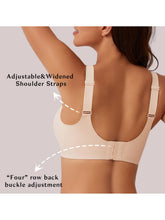 V-neck Seamless Comfort Everyday T-Shirt Wireless Bra Ivory